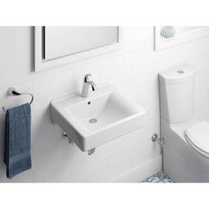 Soho Wall-Mount Ceramic Sink with Overflow
