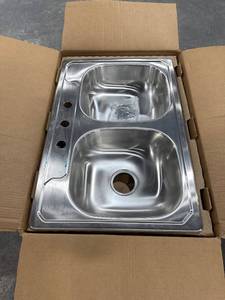 Sterling Middleton 33x22 Top-mount Sink, SS