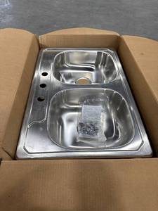 Sterling Middleton 33x22 Top-mount Sink, SS