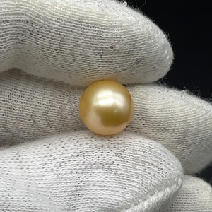 10 MM Golden South Sea Pearl VIDEO