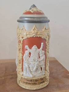 Vintage 8 Limited Edition Beer Stein by Mettlach Villeray & Boch (Germany) #1005