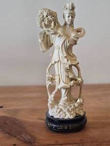 9 Chinese Guanyin theme Hand carved Figurine