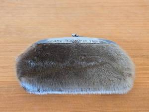 Vintage 1940s - 1950s Fur Coin Purse