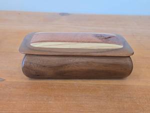 Keepsake Box - WalnutHackberryPuellaMaple Wood 6 x 3 x 1 12