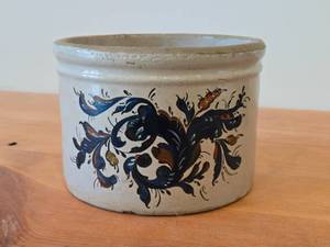 Vintage Ceramic Stoneware Crock 5 x 7