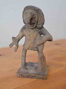 Vintage 7 Norwegian Troll - Trollstigen (Famous Norway Mountain Road) theme Hand carved Wood Figurine