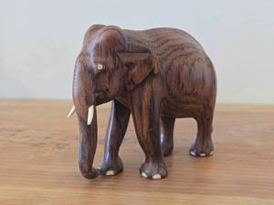 Sahya Dala Handmade Wooden Elephant Statue