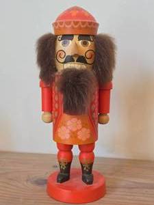 Vintage 12 Nutcracker The King theme Wooden Figurine by Peterson Design (West Germany)
