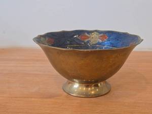 Chinese Cloisonne Enameled Bowl 3 x 6 14