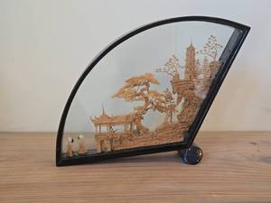 Chinese Cork Diorama  Sculpture