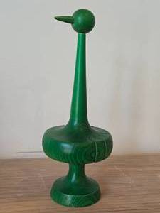 Vintage 10 Mid-Century Modern Wooden Bird theme Napkin Holder by Paavo Asikainen of Finland (signed on bottom)