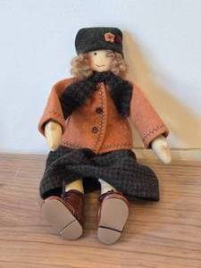 10 Handcrafted Authentic Collectible Doll #9 Karin Pedersen by Doll Maker Marcia Almquist (orig tag for authenticity)