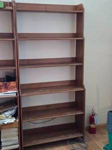 Wooden Tiered Bookcase with Open Back 6-shelf 36 wide x 12 12 deep x 78 tall