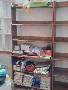 Wooden Tiered Bookcase with Open Back 6-shelf 36 wide x 12 12 deep x 78 tall