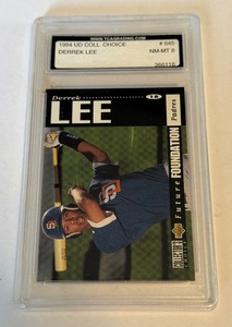 Derek Lee RC Graded 9 NM-MT 1994 UD Collectors Choice #645 Rookie Baseball Card