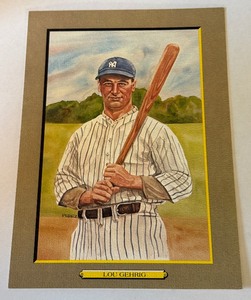 Lou Gherig 5,000 1985 Perez Steele Great Moments #4 Numbered 07405,000 Baseball Card