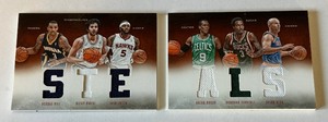 2012-13 Prefferred Steals 199 Booklet w 6 Relics - Hill, Rubio, Smith, Rondo, Jennings, Kidd - Numbered 172199 Basketball Card