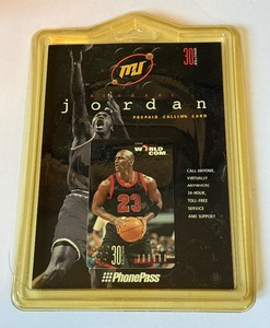Michael Jordan NEW World Com PhonePass Calling Card - Basketball