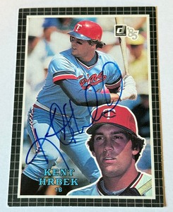 Kent Hrbek Autographed 1985 Donruss #40 Oversized Minnesota Twins Baseball Card