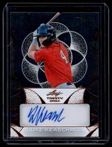 Luke Keaschall Auto 99 RC 2024 Leaf Triniry #CA0LK1 Numbered 6099 Rookie Minnesota Twins Baseball Card