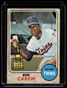 Rod Carew 2nd Year Rookie Cup 1968 Topps #80 Vintage Baseball Card