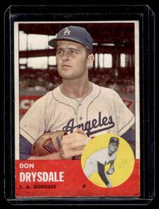 Don Drysdale 1963 Topps #360 Vintage Baseball Card