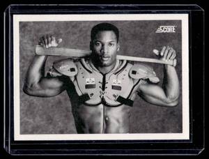 Bo Jackson Iconic Shoulderpads 1990 Score #697 Baseball Card