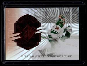 Jesper Wallstedt 599 RC2024-25 SPx Bronze Finite Numbered 342499 Rookie Minnesota Wild Hockey Card