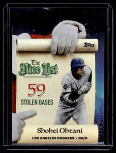 Shohei Ohtani Die CutFoil 2025 ToppsThe Nice List Insert #MNL-2 Baseball Card