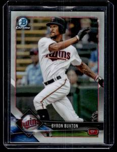 Byron Buxton 499 Refractor  2018 Bowman Chrome #2 Minnesota Twins Baseball Card Numbered 137499