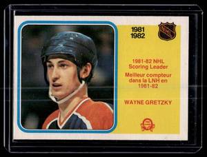 Wayne Gretzky 1982 OPC #243 NHL Scoring Leader Vintage Baseball Card