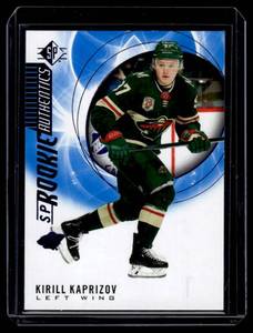 Kirill Kaprizov RC 2020-21 SP Authentics #129 Minnesota Wild Rookie Hockey Card