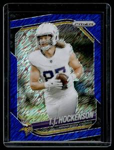 TJ Hockenson 35 Shimmer SP 2025 Prizm #173 Numbered 2235 Minnesota Vikings Football Card