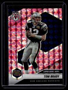 Tom Brady Pink Prizm Super Bowl XXXVIII2021 Mosaic #282 Football Card
