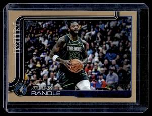 Julius Randle 2025 Gold 2025 Topps Flagship #110 Numbered 1112025 Minnesota Timberwolves Basketball Card