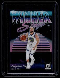 Steph Curry Purple Refractor Winner Stays Insert 2018-19 Donruss Optic #15 Basketball Card