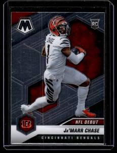 JaMarr Chase RC 2021 Mosaic #247 Rookie Football Card