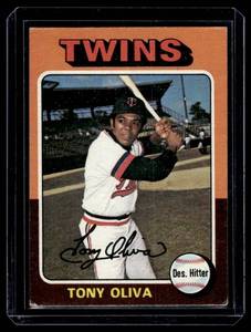 Tony Oliva 1975 Topps #325 Vintage Baseball Card