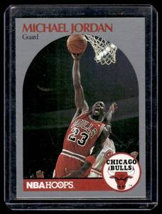 Michael Jordan 1990 NBA Hoops #65 Basketball Card