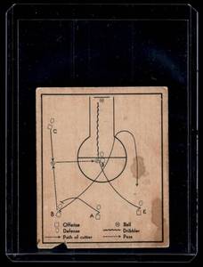1948 Bowman Basketball #23 Double Cut Off Post Vintage Basketball Card