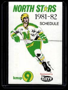 1981-82 Minnesota North Stars Hockey Vintage Pocket Schedule