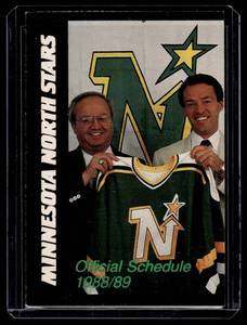 1988-89 Minnesota North Stars Official Hockey Pockey Schedule