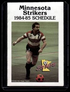 1984-85 Minnesota Strikes Scorrer Vintage Pockey Schedule