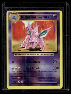 Nidorino Holo Pokemon Trading Card