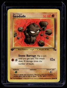 Geodude 1st Edition 4762 Pokemon Trading Card