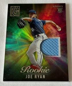 Joe Ryan RC Relic 2022 Capstome Rookie Material #RM-JR Minnesota Twins Baseball Card