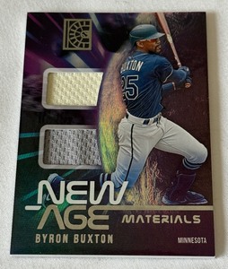 Byron Buxton Dual Relic 2022 Capstone New Age Materials #NAM-BB Minnesota Twins Baseball Card