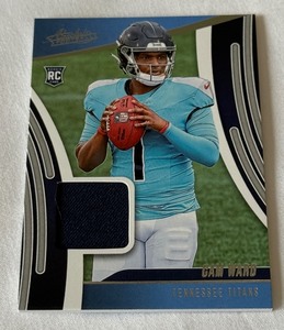 Cam Ward RC Relic 2025 Absolute #ARM-CWD Rookie Football Car