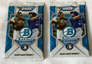 2 Packs - 2021 Bowamn Chrome Baseball Cards