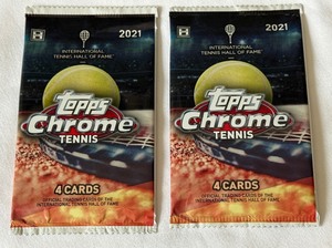 2 Packs - 2021 Topps Chrome Tennis Cards